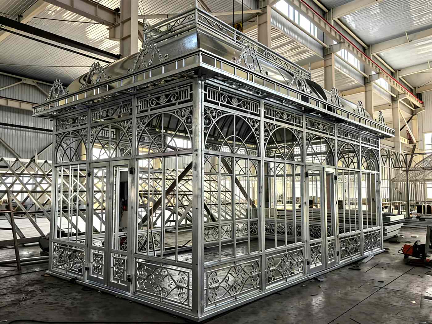 Victorian Greenhouse: Hot Dip Galvanized Luxury For Nordic Vips